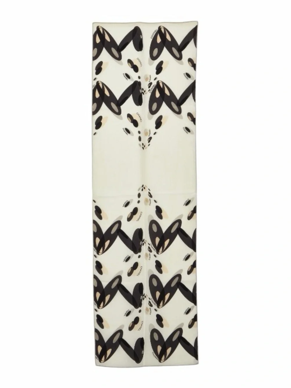 Chanel Hearts and Dots Scarf